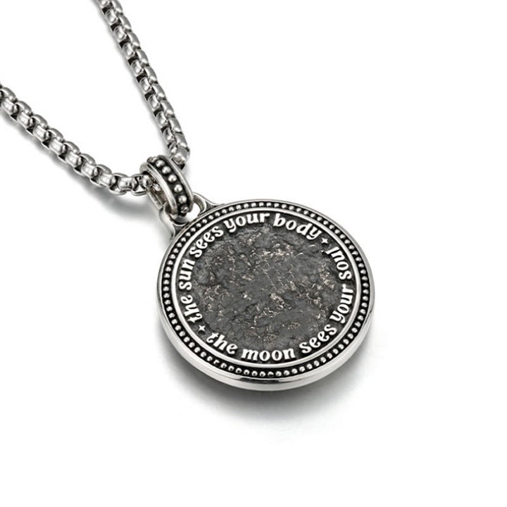 Buddha Stones Snake Yin Yang Symbol Copper Wealth Necklace Pendant - image 2