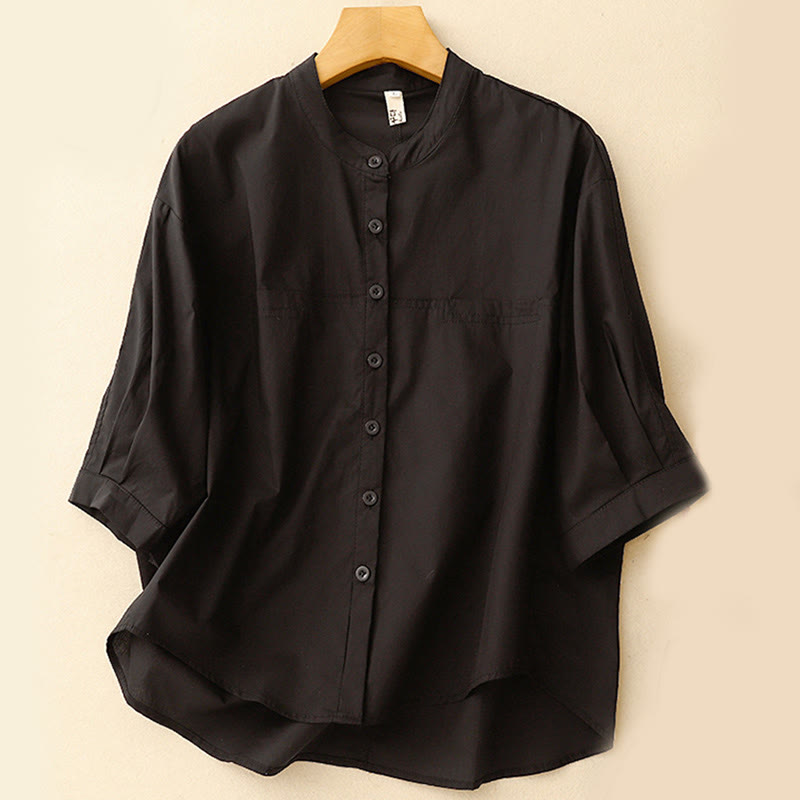 Buddha Stones 2pcs Women's Three-quarter Sleeve Shirt Harem Pants Meditation Clothing Set - image 27