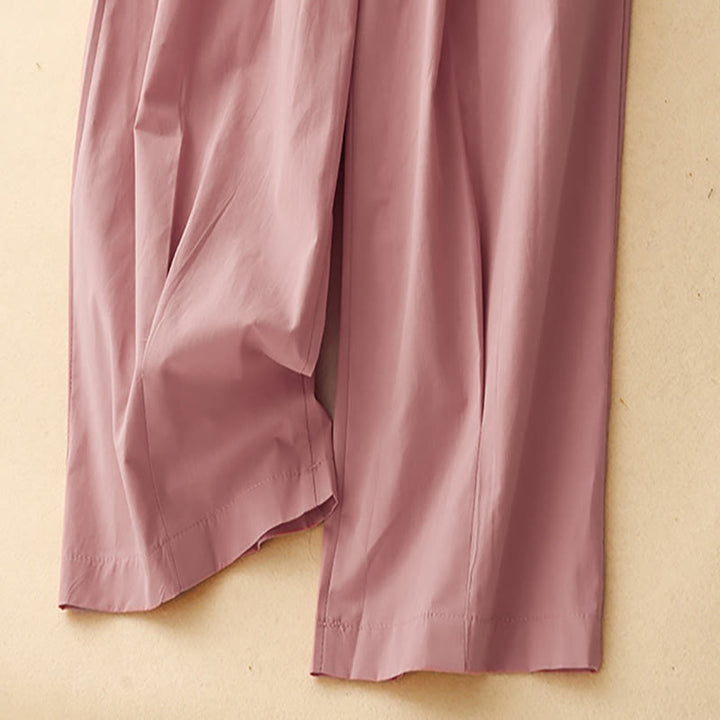 Buddha Stones 2pcs Women's Three-quarter Sleeve Shirt Harem Pants Meditation Clothing Set - image 34