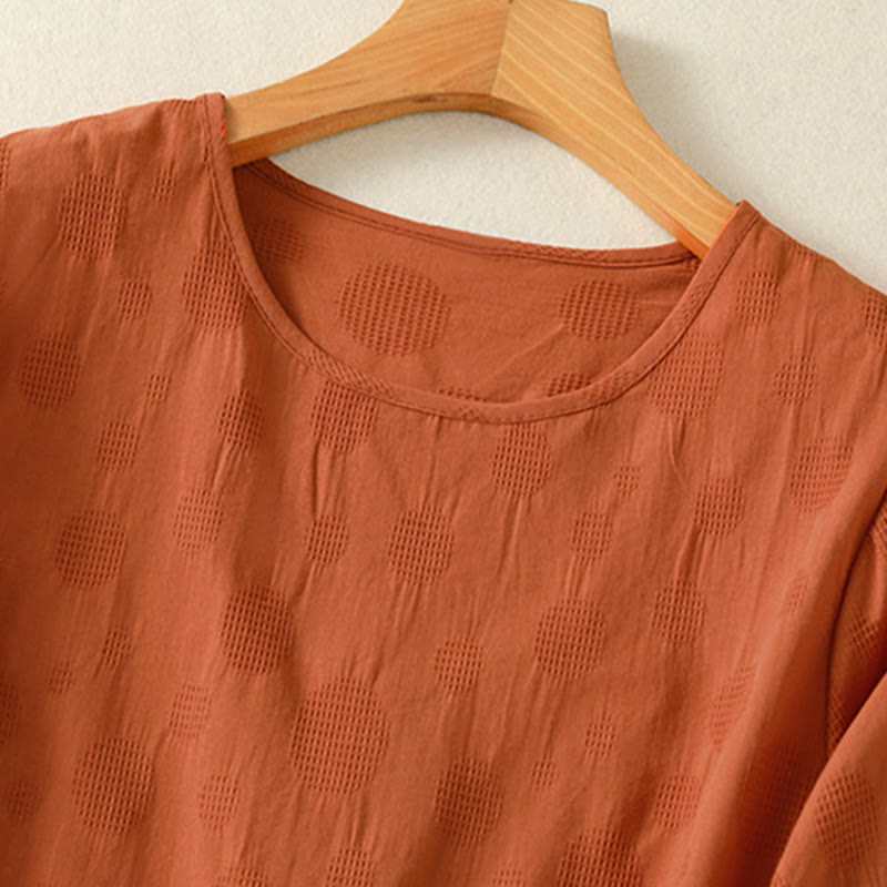 Buddha Stones 2pcs Plain Women's Short Sleeve Shirt Harem Pants Meditation Clothing Set - image 19