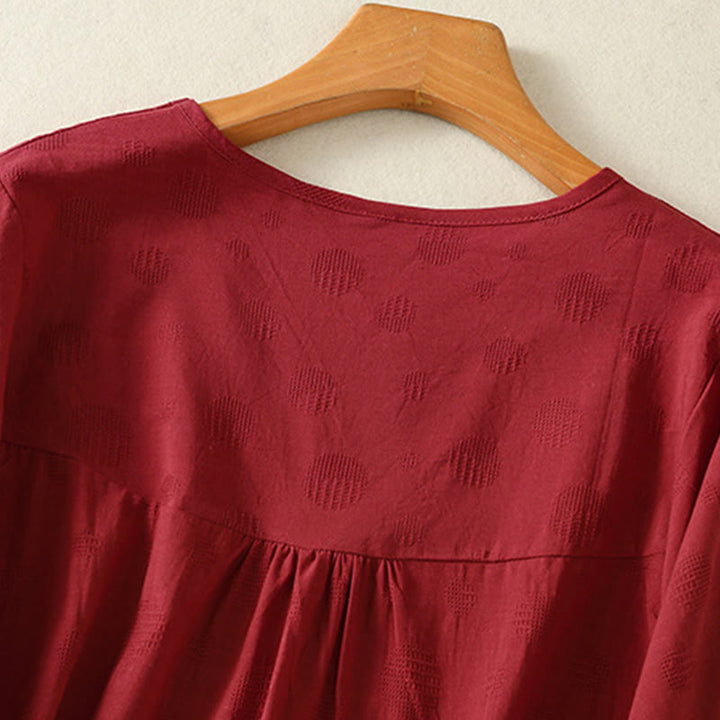 Buddha Stones 2pcs Plain Women's Short Sleeve Shirt Harem Pants Meditation Clothing Set - image 26