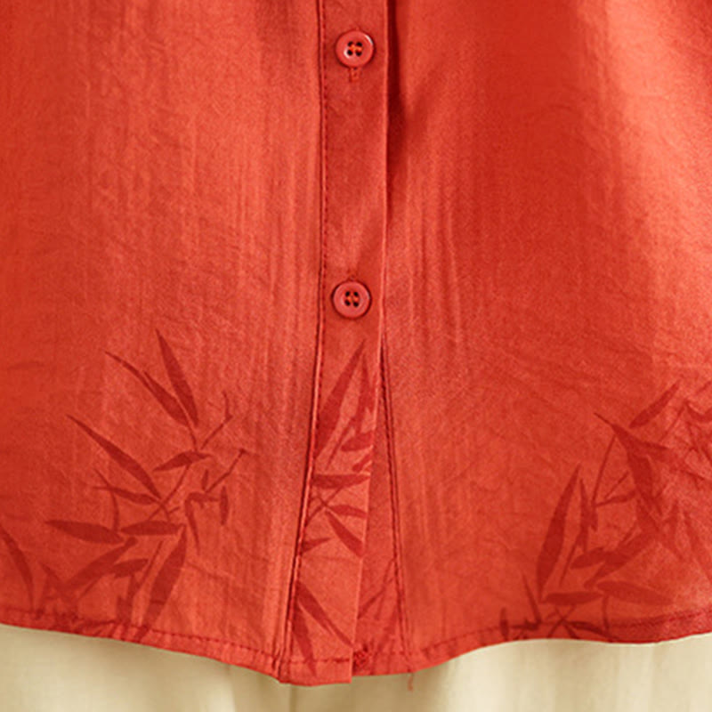 Buddha Stones 2pcs Casual Women's Short Sleeve Shirt Harem Pants Meditation Clothing Set - image 14