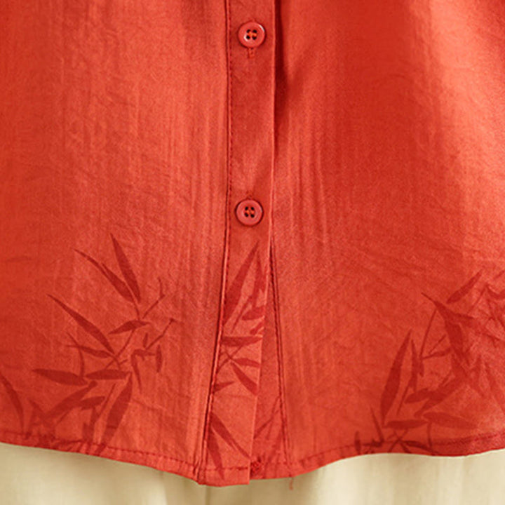 Buddha Stones 2pcs Casual Women's Short Sleeve Shirt Harem Pants Meditation Clothing Set - image 14