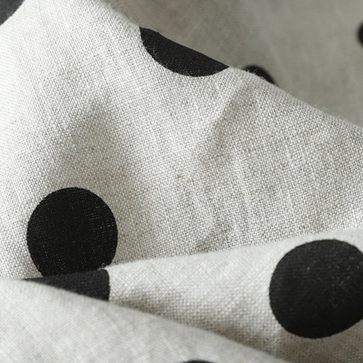 Buddha Stones Polka Dot Floral Pattern Pattern Women's Cotton Linen Harem Pants With Pockets - image 6