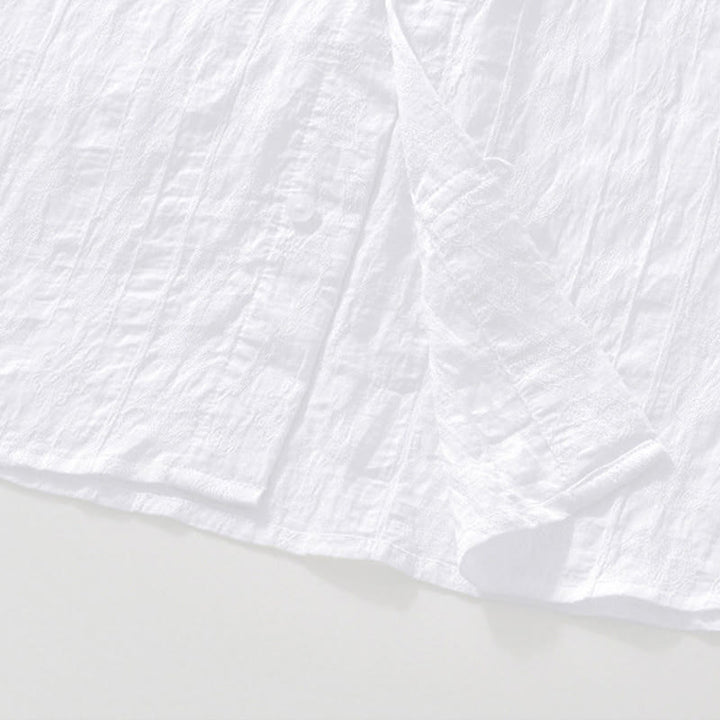 Buddha Stones Summer Short Sleeve Buttons Men's Shirt With Two Pockets - image 14