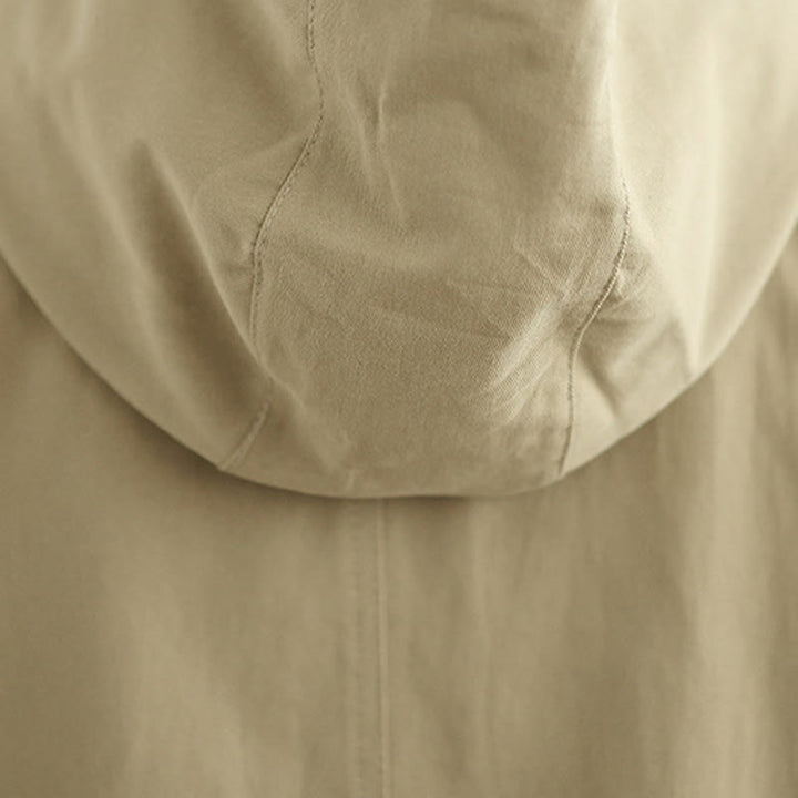 Buddha Stones Fall Vintage Hoodie Women's Cotton Linen Jacket With Front Pockets - image 12