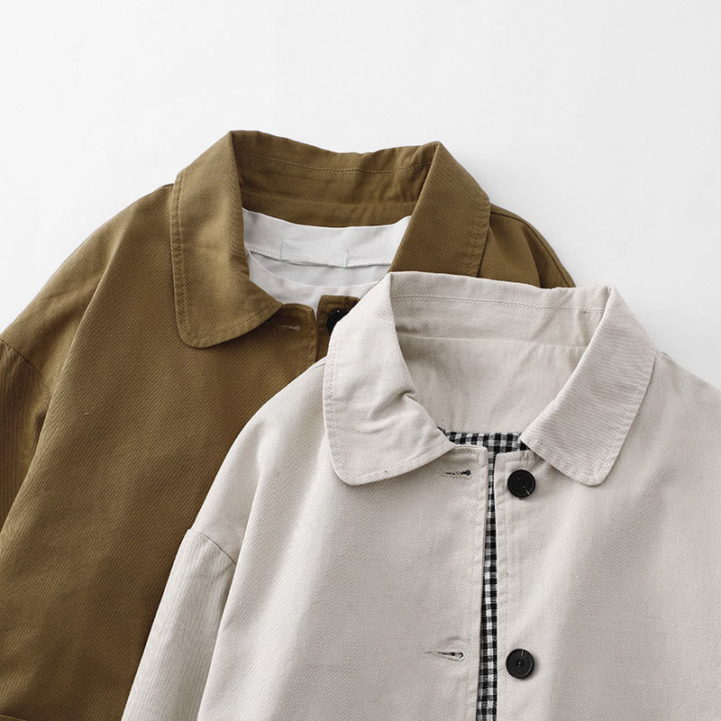 Buddha Stones Commute Patchwork Design Cotton Women's Jacket With Pockets - image 13