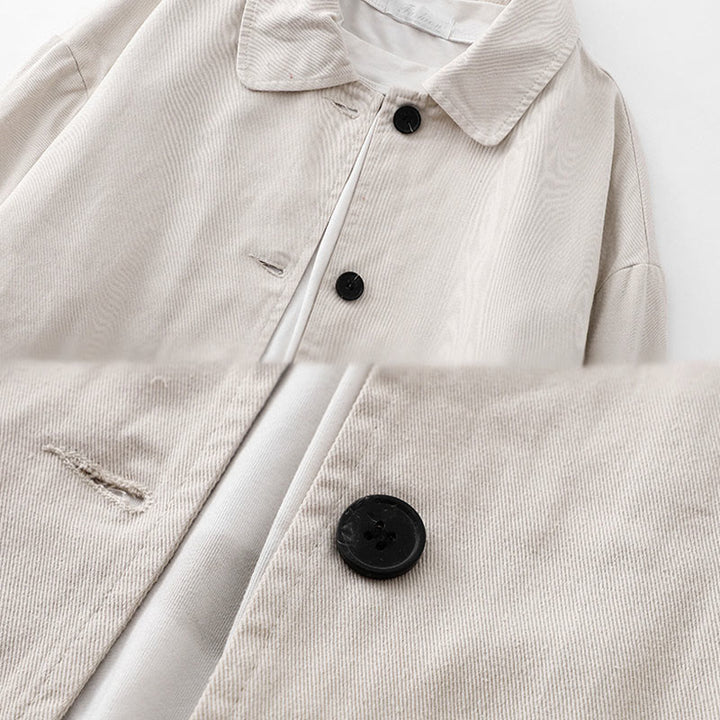 Buddha Stones Commute Patchwork Design Cotton Women's Jacket With Pockets - image 9