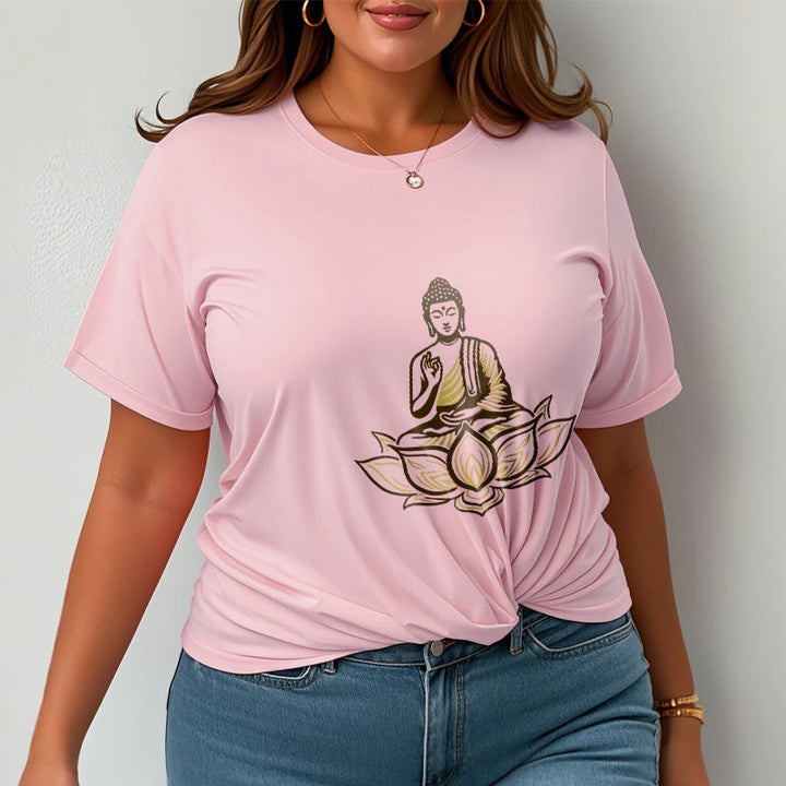 Buddha Stones Buddha Meditating In The Lotus Tee T-shirt - image 13