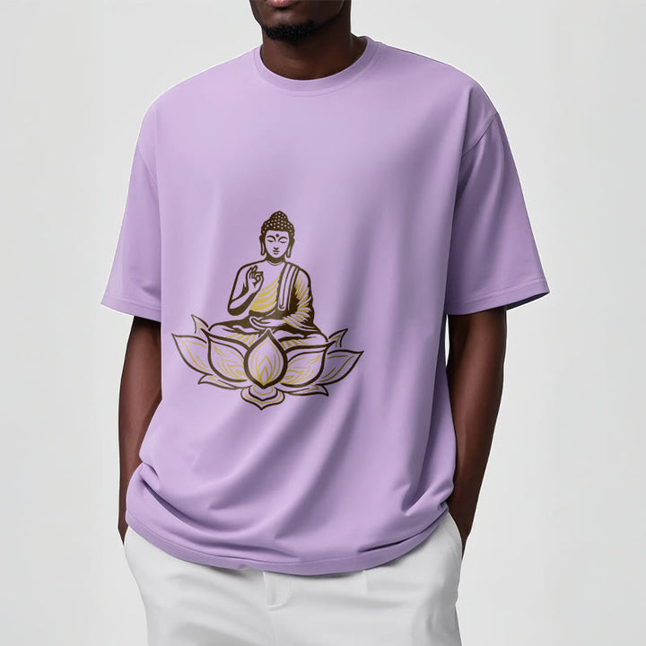 Buddha Stones Buddha Meditating In The Lotus Tee T-shirt - image 17