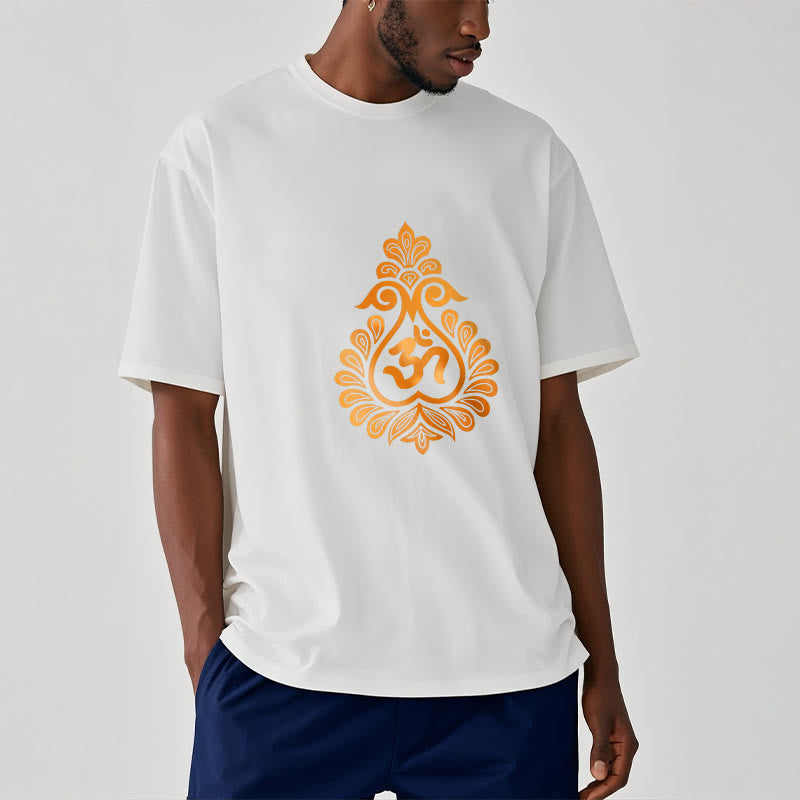 Buddha Stones Gourd OM Symbol Design Tee T-shirt - image 1