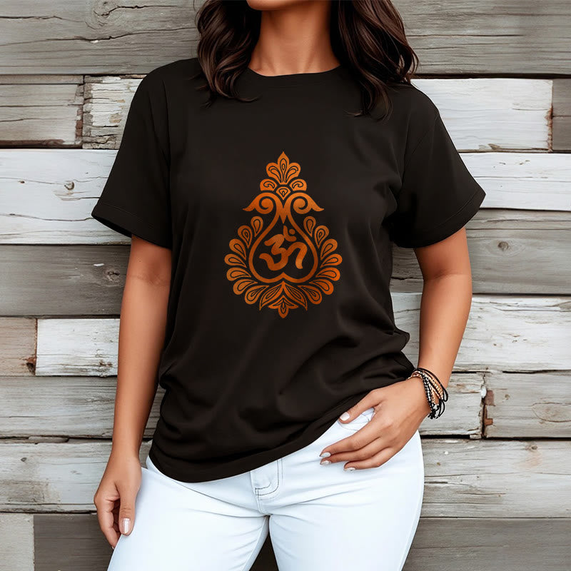 Buddha Stones Gourd OM Symbol Design Tee T-shirt - image 7