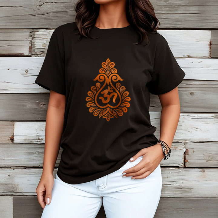 Buddha Stones Gourd OM Symbol Design Tee T-shirt - image 7