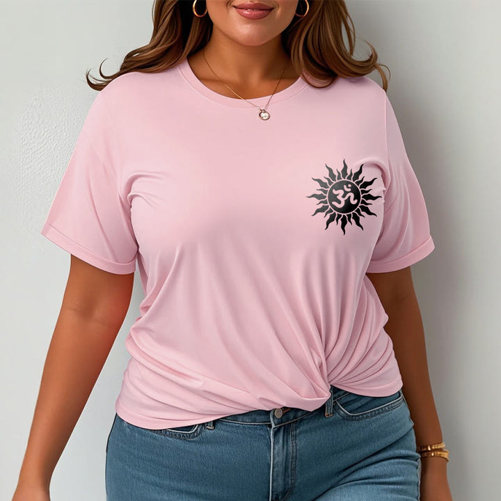 Buddha Stones Sun OM Symbol Design Tee T-shirt - image 16