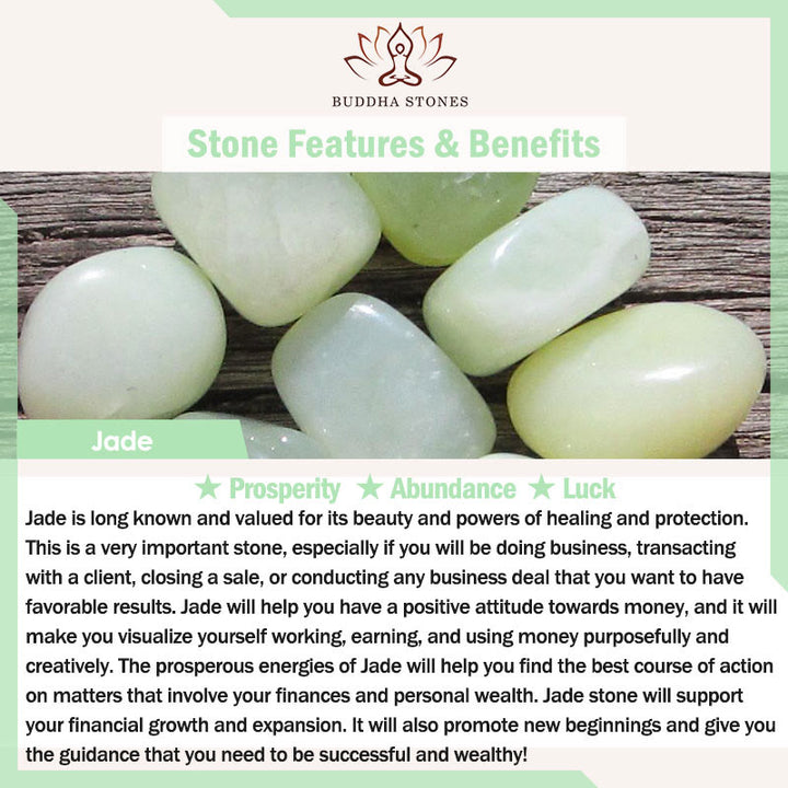 Buddha Stones Natural Jade Green Aventurine Gourd Fu Character Luck Bracelet - image 7