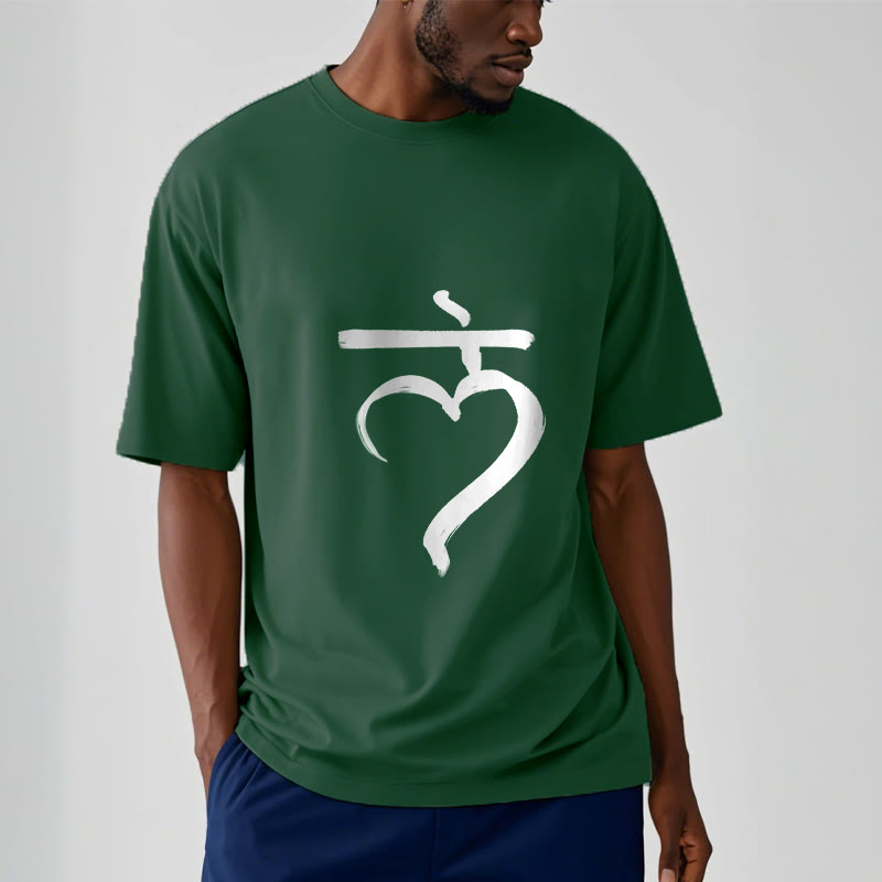 Buddha Stones Casual Lam Mantra Sanskrit Cotton Tee T-shirt - image 11