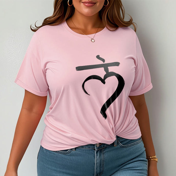 Buddha Stones Casual Lam Mantra Sanskrit Cotton Tee T-shirt - image 13