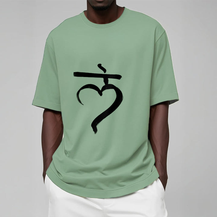 Buddha Stones Casual Lam Mantra Sanskrit Cotton Tee T-shirt - image 15