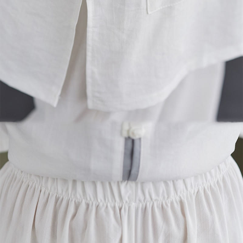 Buddha Stones 2pcs Cotton Tai Chi Shirt Top Pants Meditation Zen Clothing Women's Set - image 15