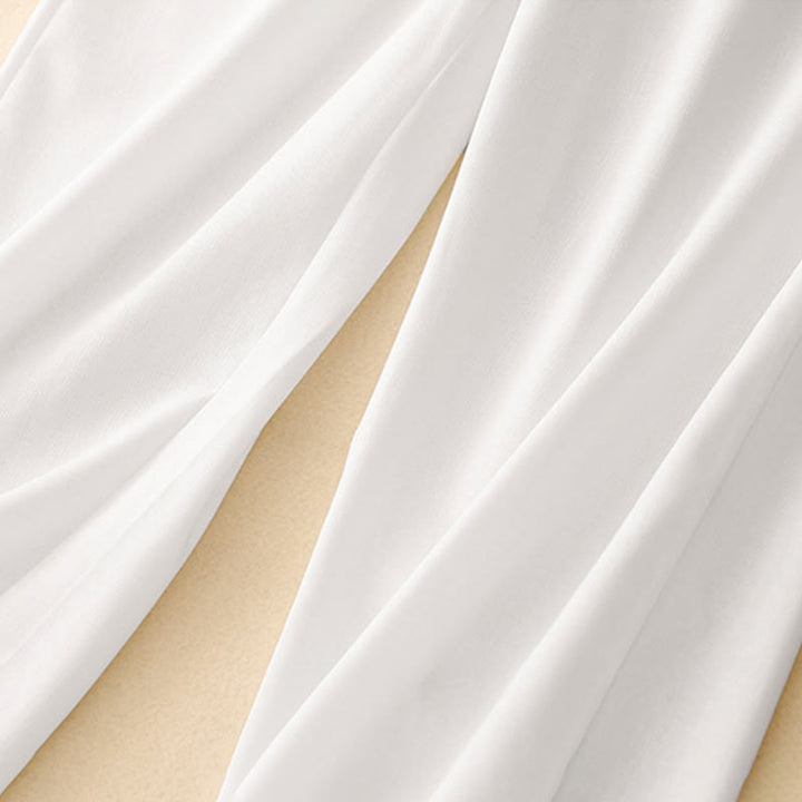 Buddha Stones Casual Straight Leg Design Women's Cotton Linen Pants With Pockets - image 9