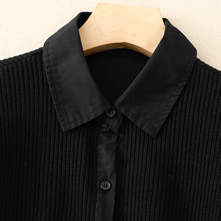 Buddha Stones Plain Stand Collar Women's Cotton Corduroy Jacket - image 7