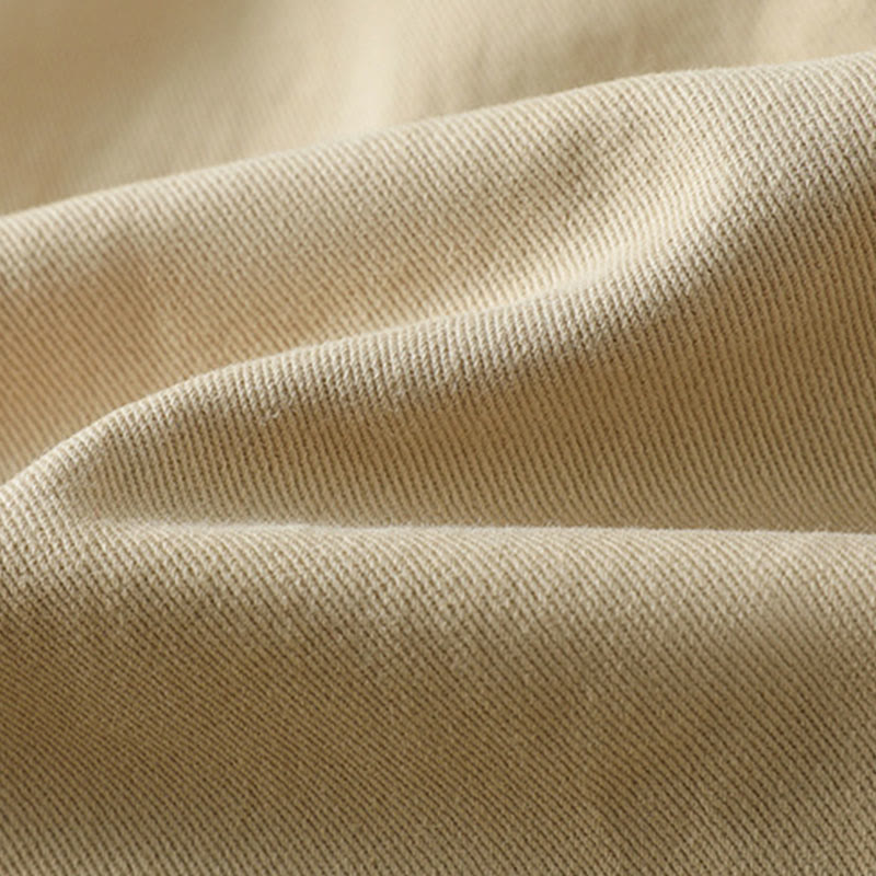 Buddha Stones Plain Button Design Stand Collar Women's Cotton Jacket - image 20