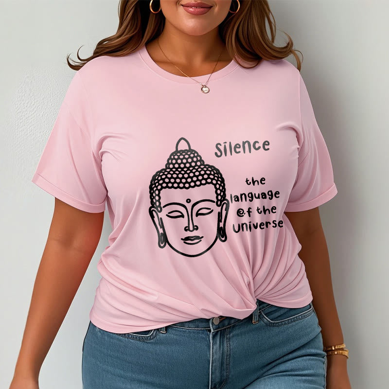 Buddha Stones Casual Meditating Buddha Head Pattern Cotton Tee T-shirt - image 13