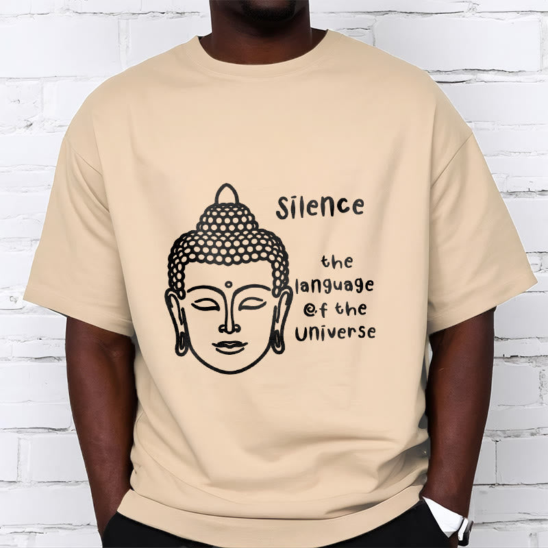 Buddha Stones Casual Meditating Buddha Head Pattern Cotton Tee T-shirt - image 9
