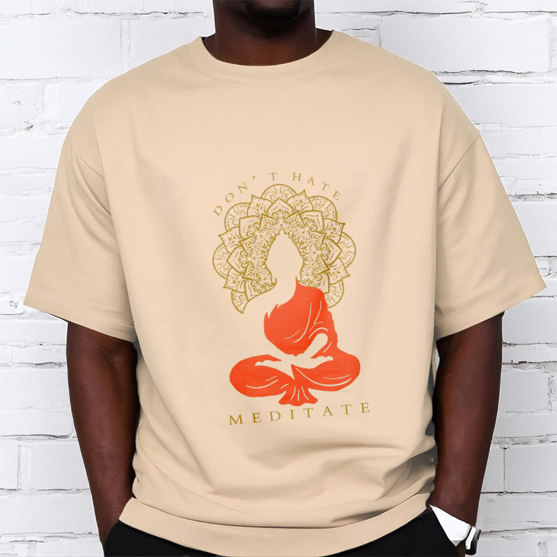 Buddha Stones Casual Meditative Buddha Mandala Pattern Cotton Tee T-Shirt - image 9