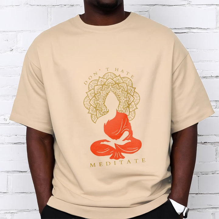 Buddha Stones Casual Meditative Buddha Mandala Pattern Cotton Tee T-Shirt - image 9