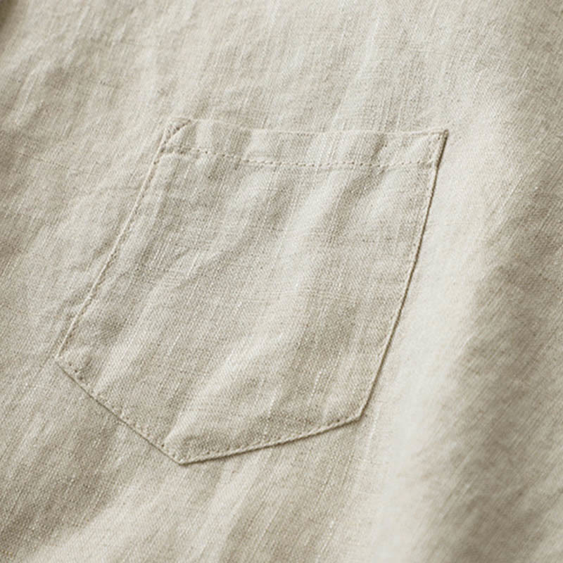 Buddha Stones Solid Color Button Three Quarter Sleeve Shirt - image 6