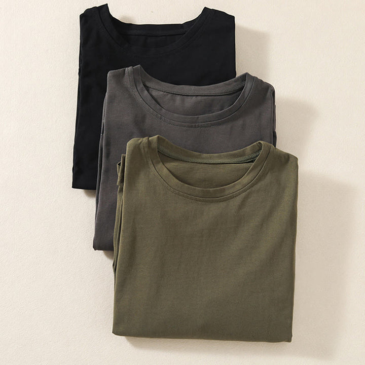 Buddha Stones Casual Pure Irregular Hem Cotton Linen Women's Long Sleeve T-shirt - image 20