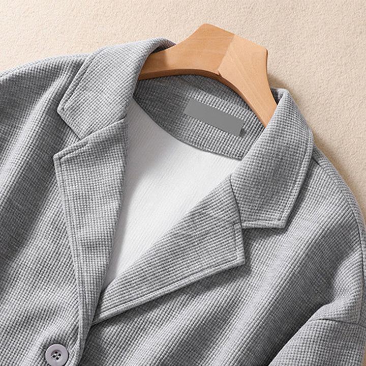 Buddha Stones Plain Lapel Women's Cotton Jacket With Pockets - image 12