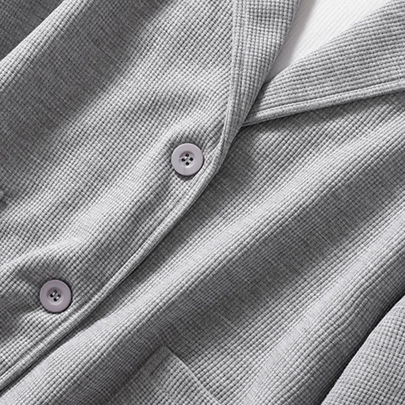 Buddha Stones Plain Lapel Women's Cotton Jacket With Pockets - image 18