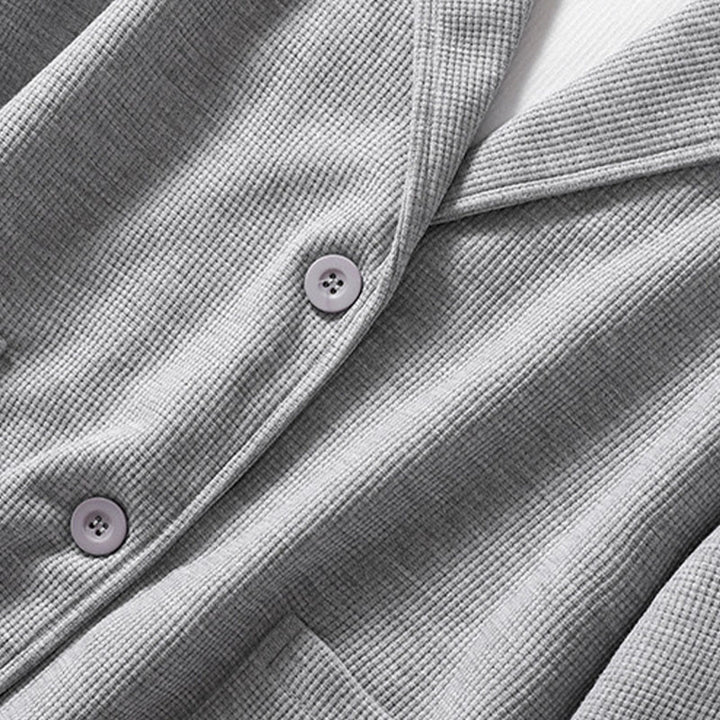 Buddha Stones Plain Lapel Women's Cotton Jacket With Pockets - image 18