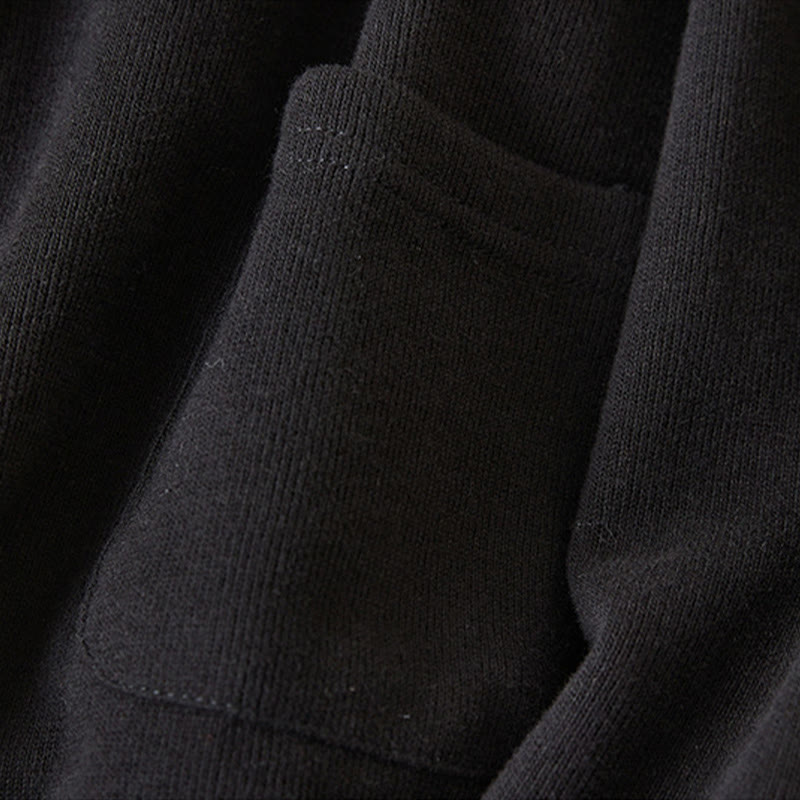 Buddha Stones Plain Buttons Women's Cotton Hooded Jacket With Pockets - image 28