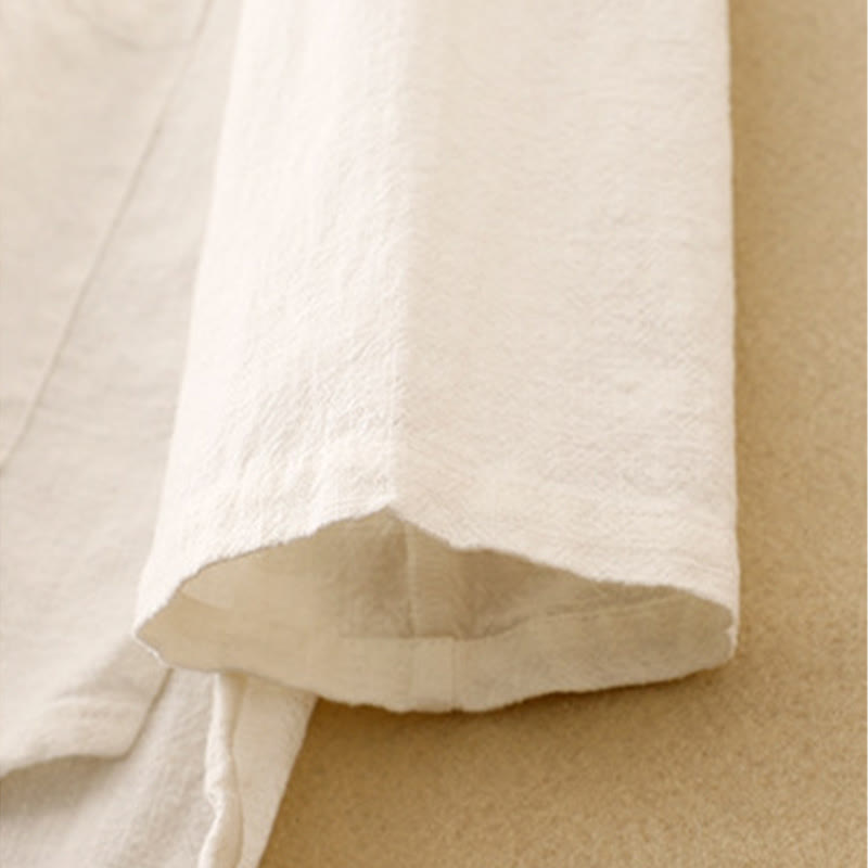 Buddha Stones Literary Artistic Chinese Knot Button Casual Clothing - image 21