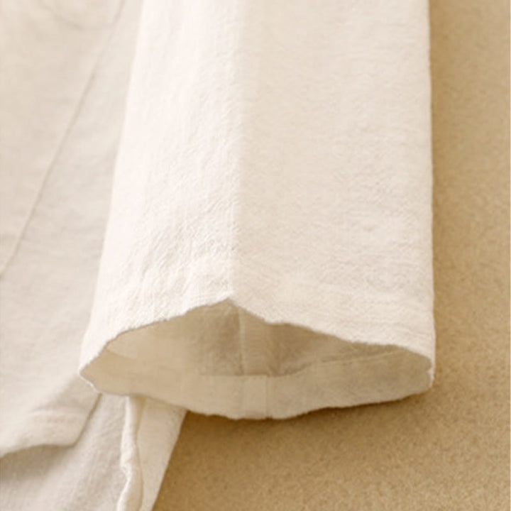 Buddha Stones Literary Artistic Chinese Knot Button Casual Clothing - image 21