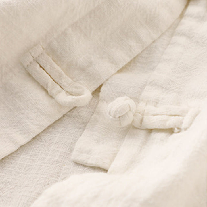 Buddha Stones Literary Artistic Chinese Knot Button Casual Clothing - image 23