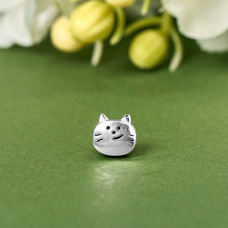 Buddha Stones 925 Sterling Silver Mini Cat Blessing Chain Bracelet - image 9