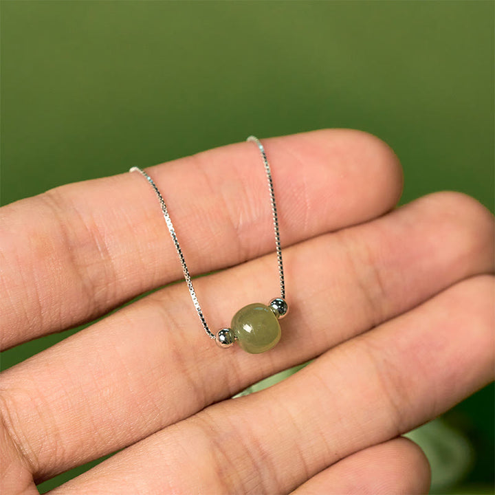 Buddha Stones 925 Sterling Silver Natural Jade Bead Abundance Chain Bracelet - image 12