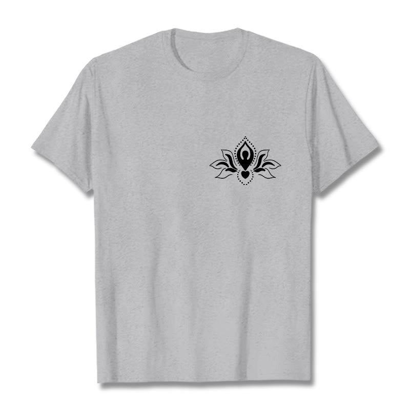 Buddha Stones Lotus Meditation Buddha Pattern Design Tee T-shirt - LightGrey - 2XL - image 19