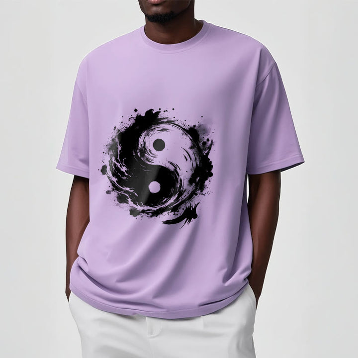 Buddha Stones Ink Yin Yang Pattern Balance Design Tee T-shirt - image 17