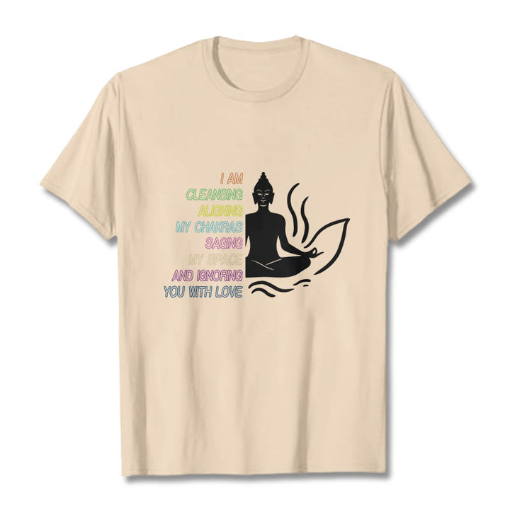 Buddha Stones Buddha Lotus Flower Meditation Design Tee T-shirt - Bisque - 灰色 - image 8