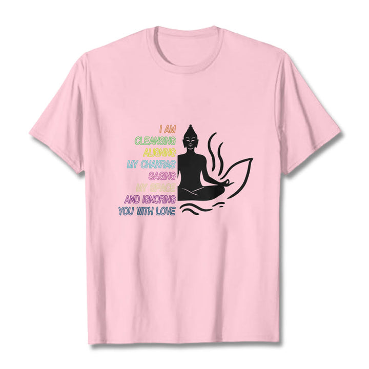 Buddha Stones Buddha Lotus Flower Meditation Design Tee T-shirt - LightPink - 灰色 - image 12