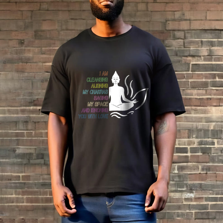 Buddha Stones Buddha Lotus Flower Meditation Design Tee T-shirt - image 7