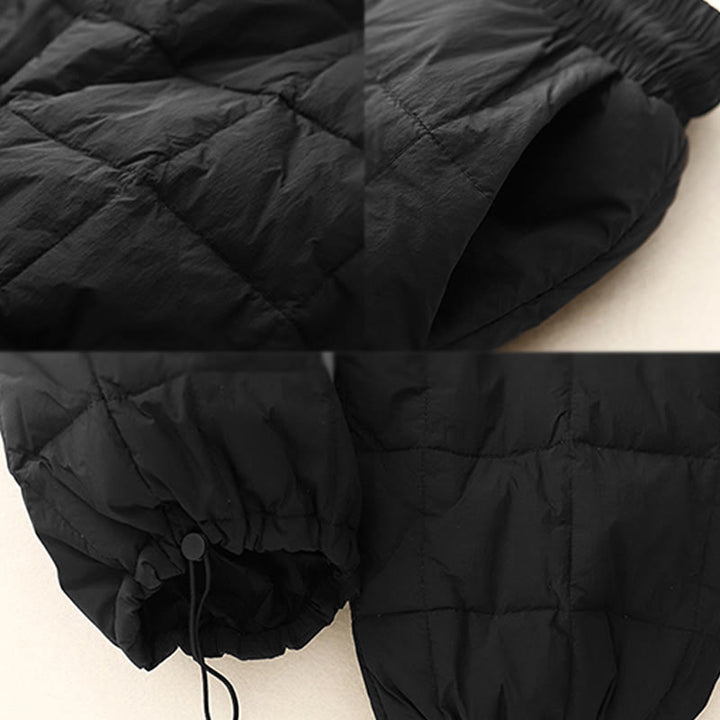 Buddha Stones Winter Drawstring Leg Opening Design Women's Cotton Pants With Pockets - image 16