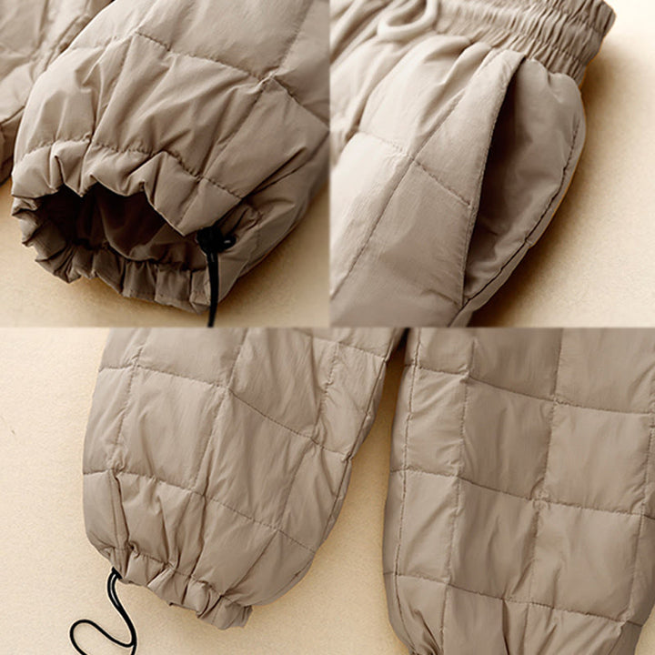 Buddha Stones Winter Drawstring Leg Opening Design Women's Cotton Pants With Pockets - image 7