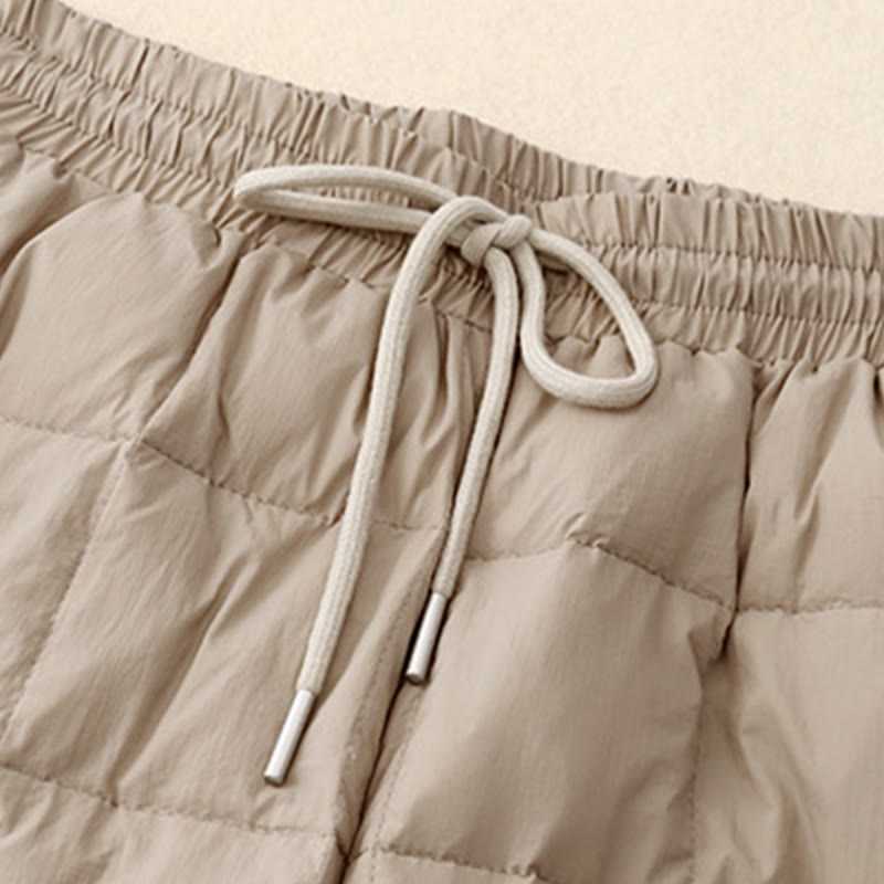 Buddha Stones Winter Drawstring Leg Opening Design Women's Cotton Pants With Pockets - image 3