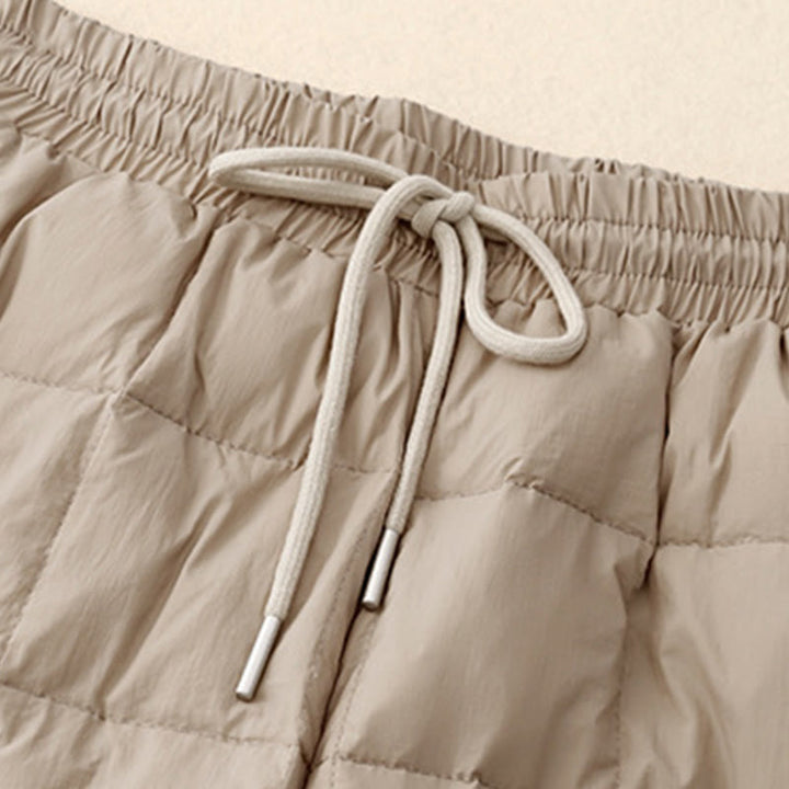 Buddha Stones Winter Drawstring Leg Opening Design Women's Cotton Pants With Pockets - image 3